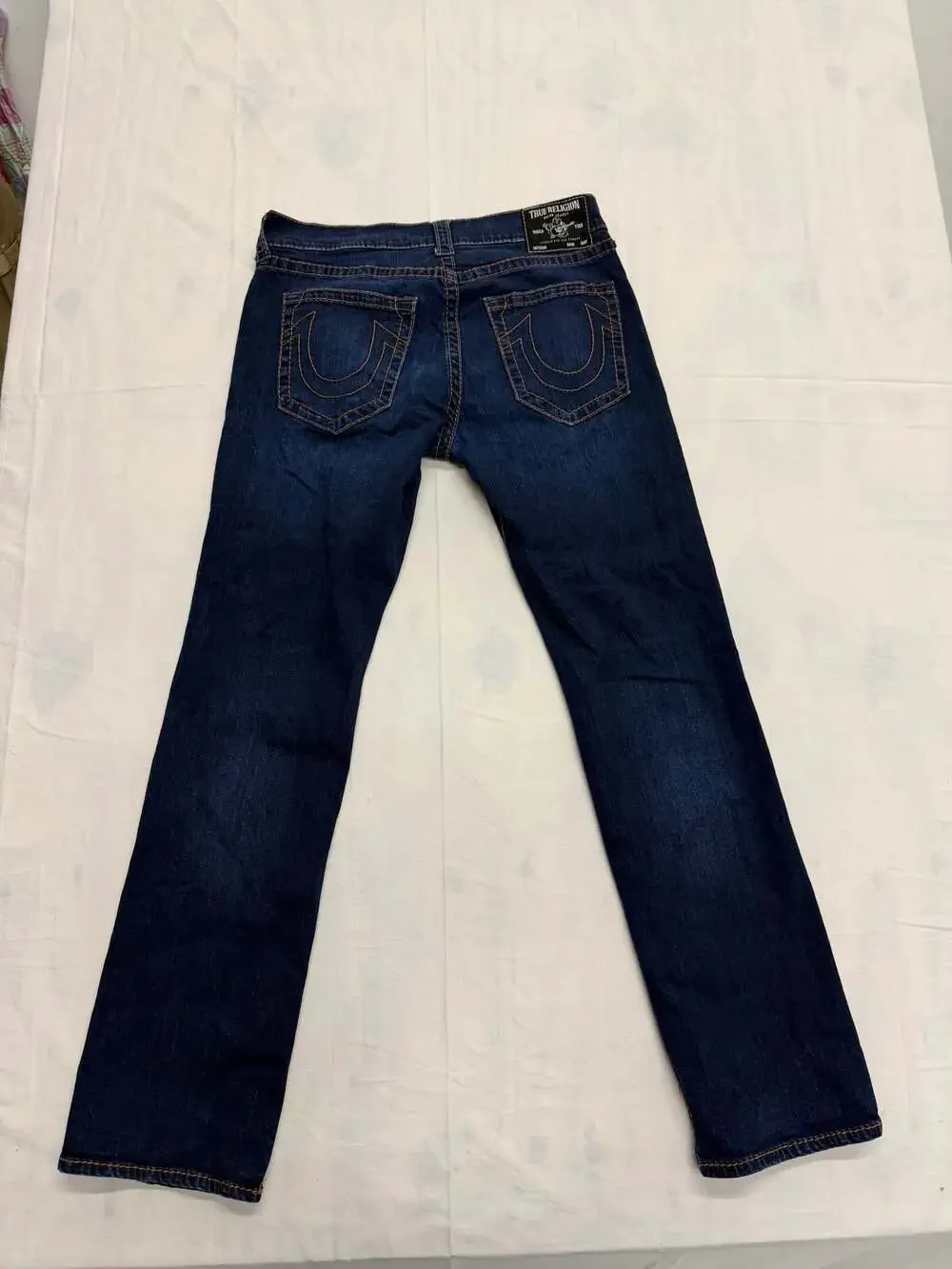 True Religion Ricky Relaxed Straight Leg Jeans in Dark Wash